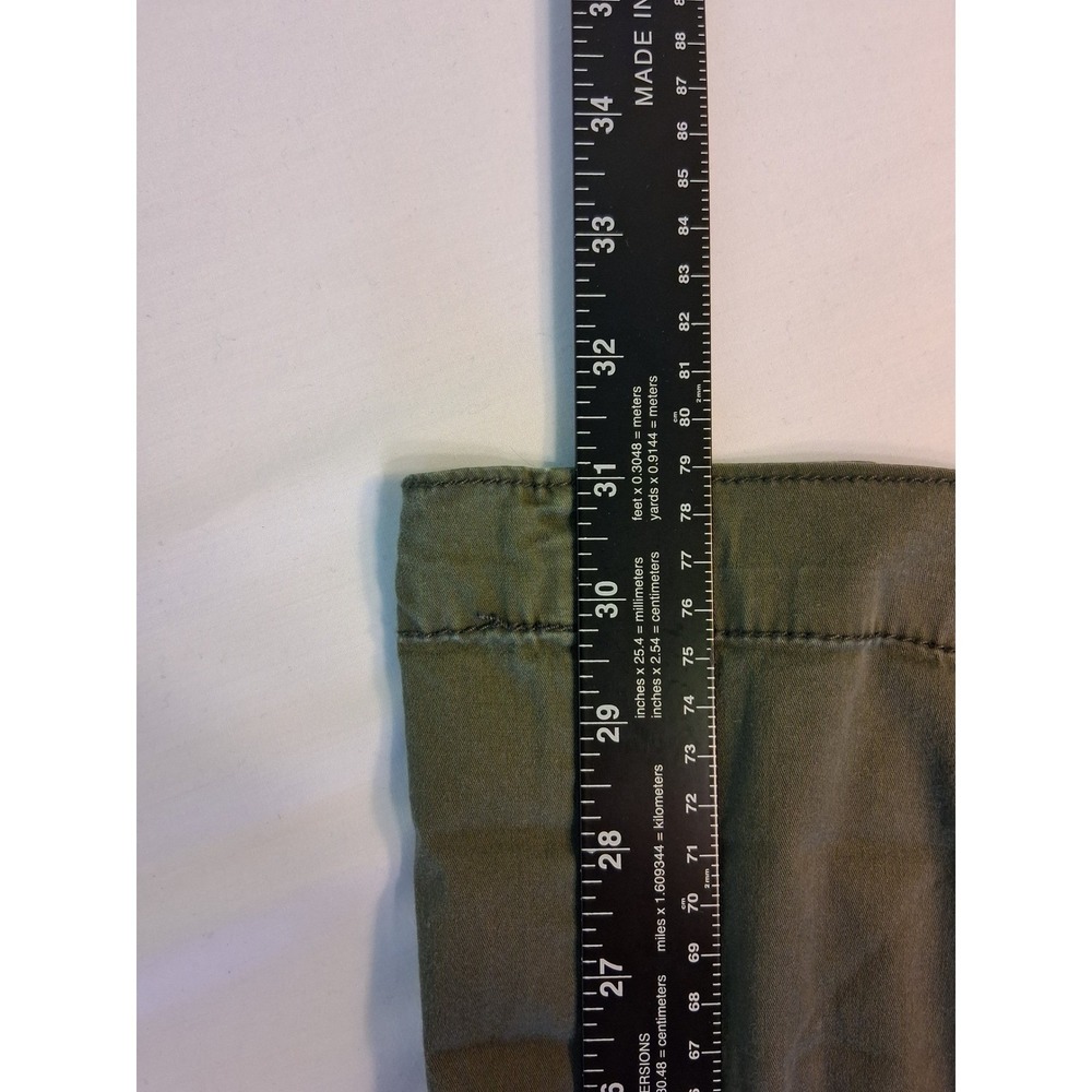 Utility Maurices Cargo Capri Pants Womens size 3x Olive Green Elastic Waist‎ - Picture 5 of 11
